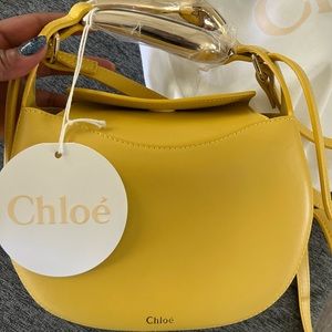 BRAND NEW- CHLOE KISS BAG IN YELLOW